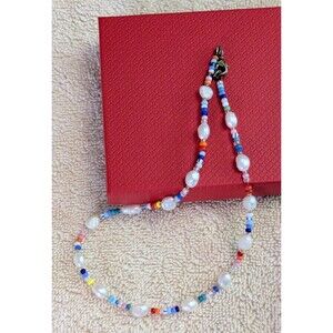 Pearl And Bead  Delicate Vintage Multi Color Jenny Style Choker